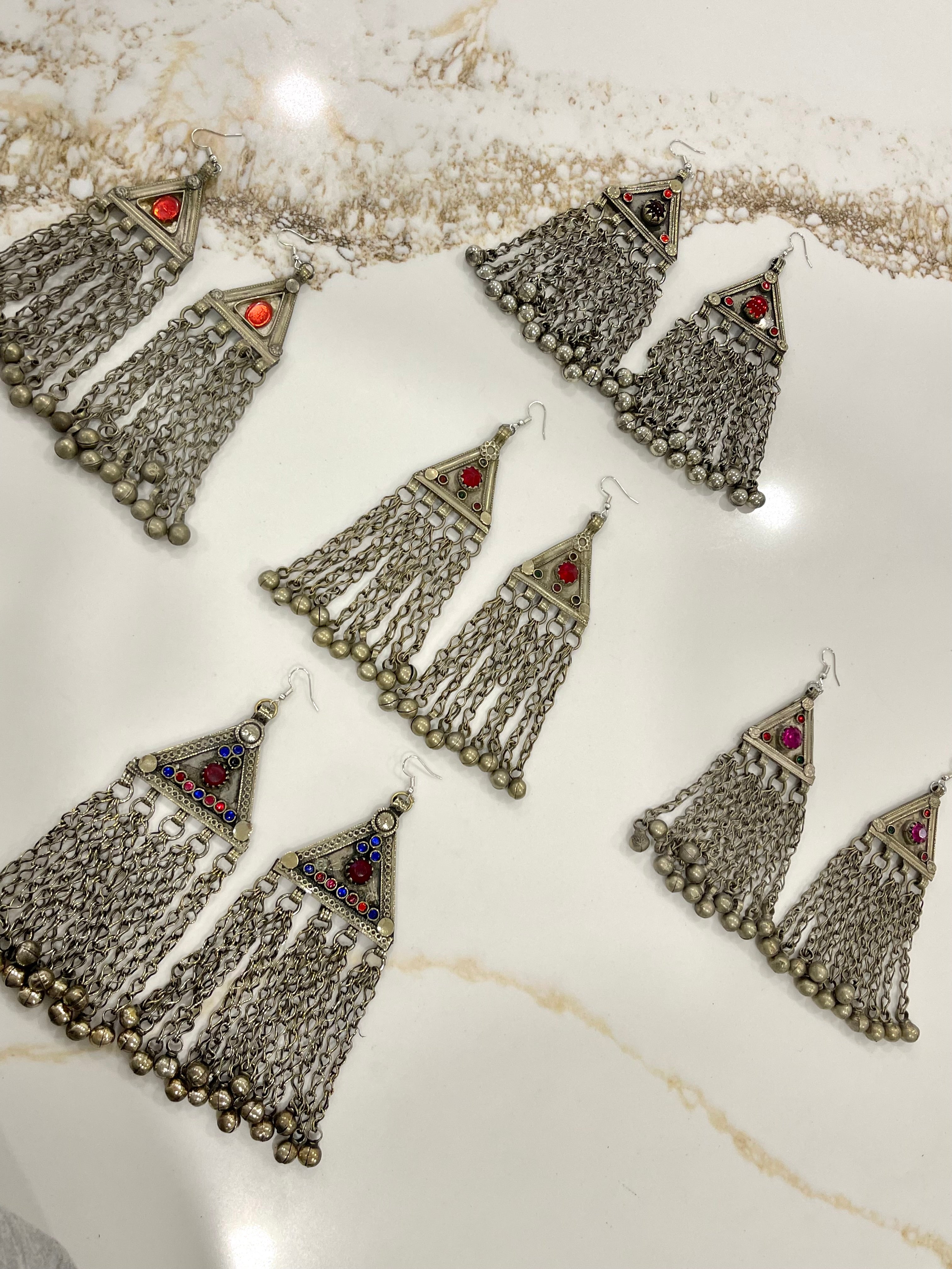 Afghan Tribal Antique Earrings
