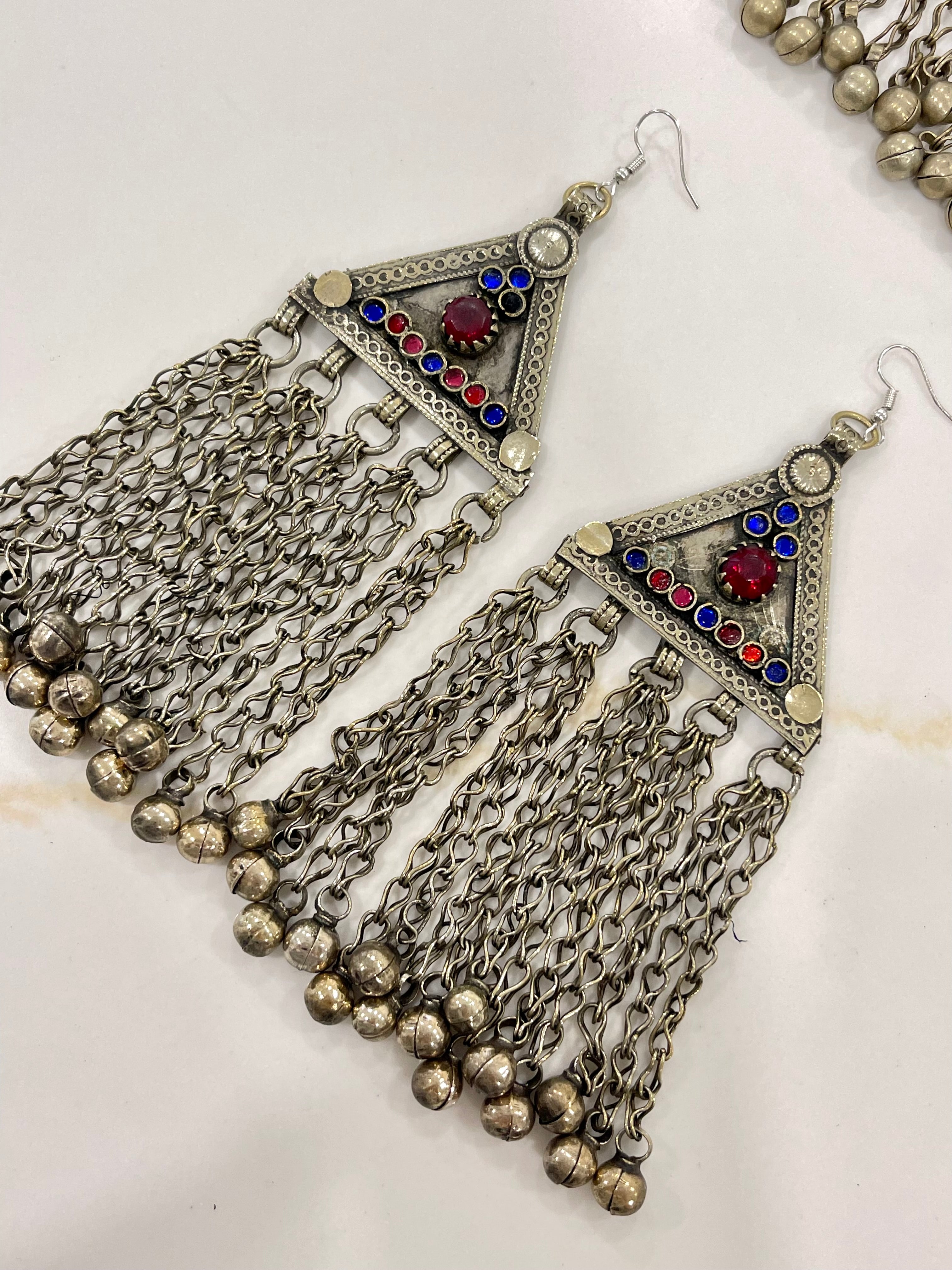 Afghan Tribal Antique Earrings
