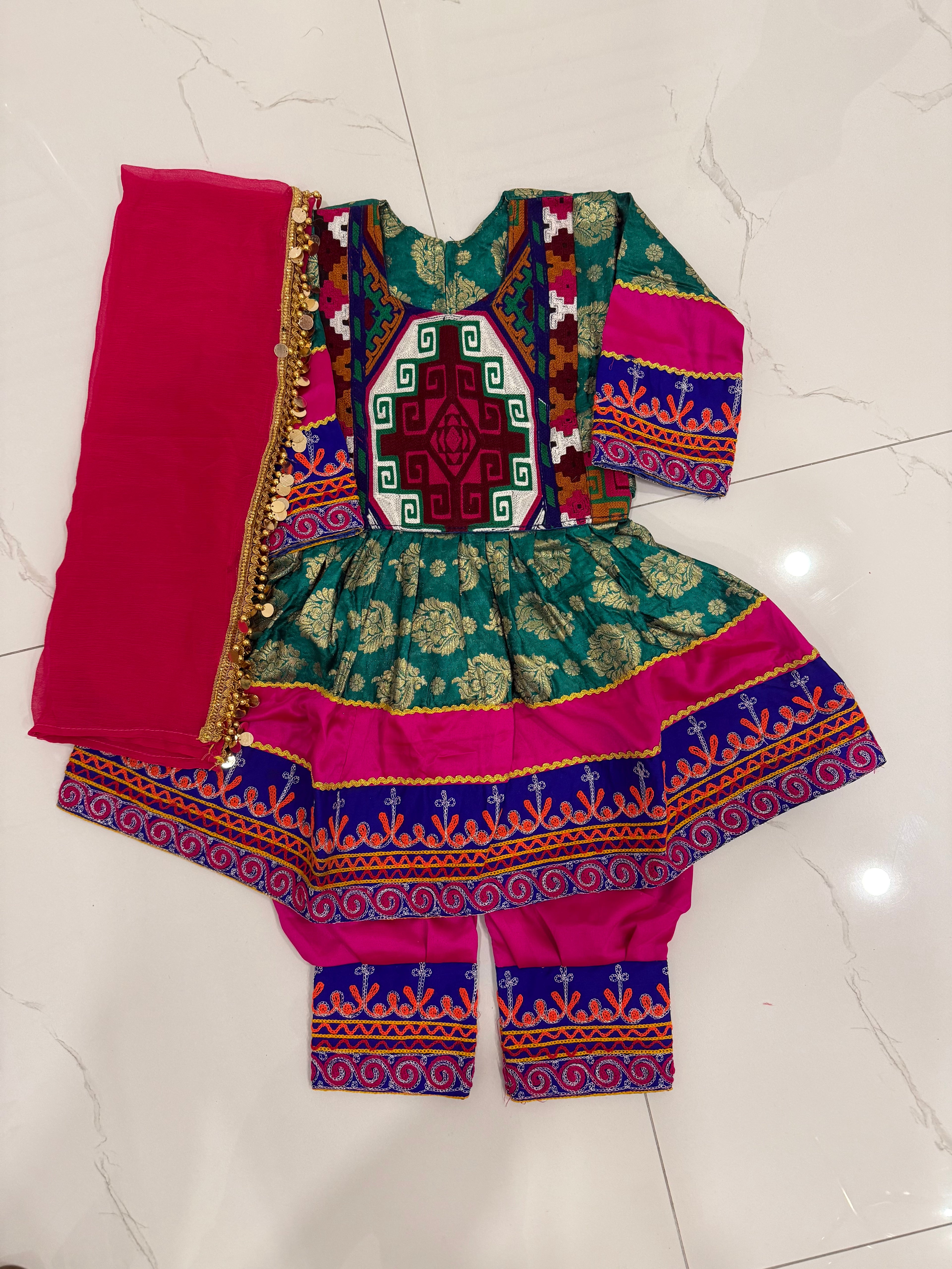 Toddler Afghan Kuchi Dress 3-4yrs