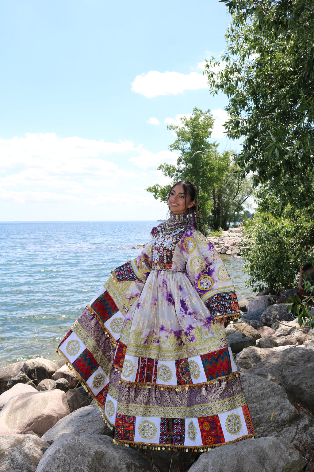 Afghan Kuchi Dress (purple)