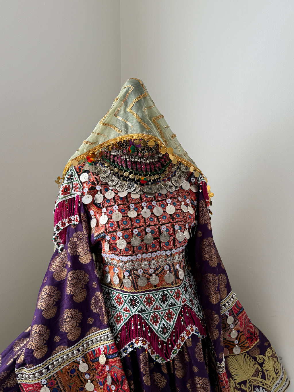 Farzana Afghan Kuchi Dress (purple)