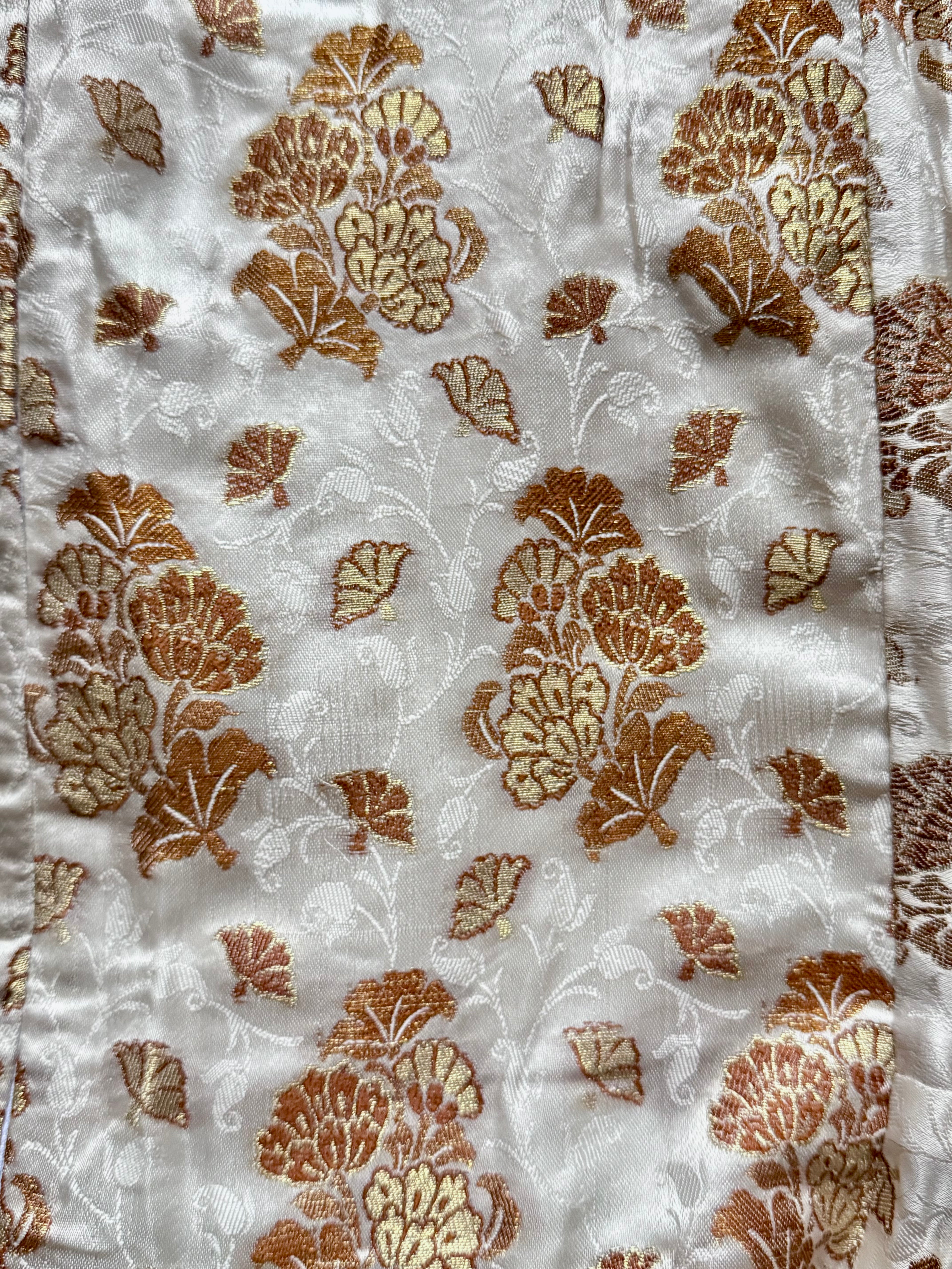 Order placed after May 1st will be receiving the new stock printed banaras fabric 