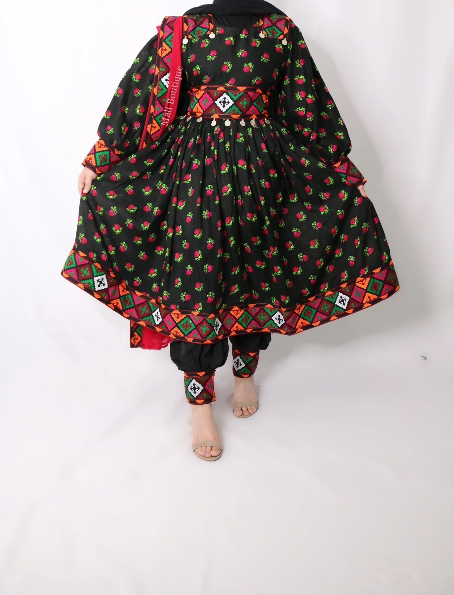 Shabnam Afghan Kuchi Dress