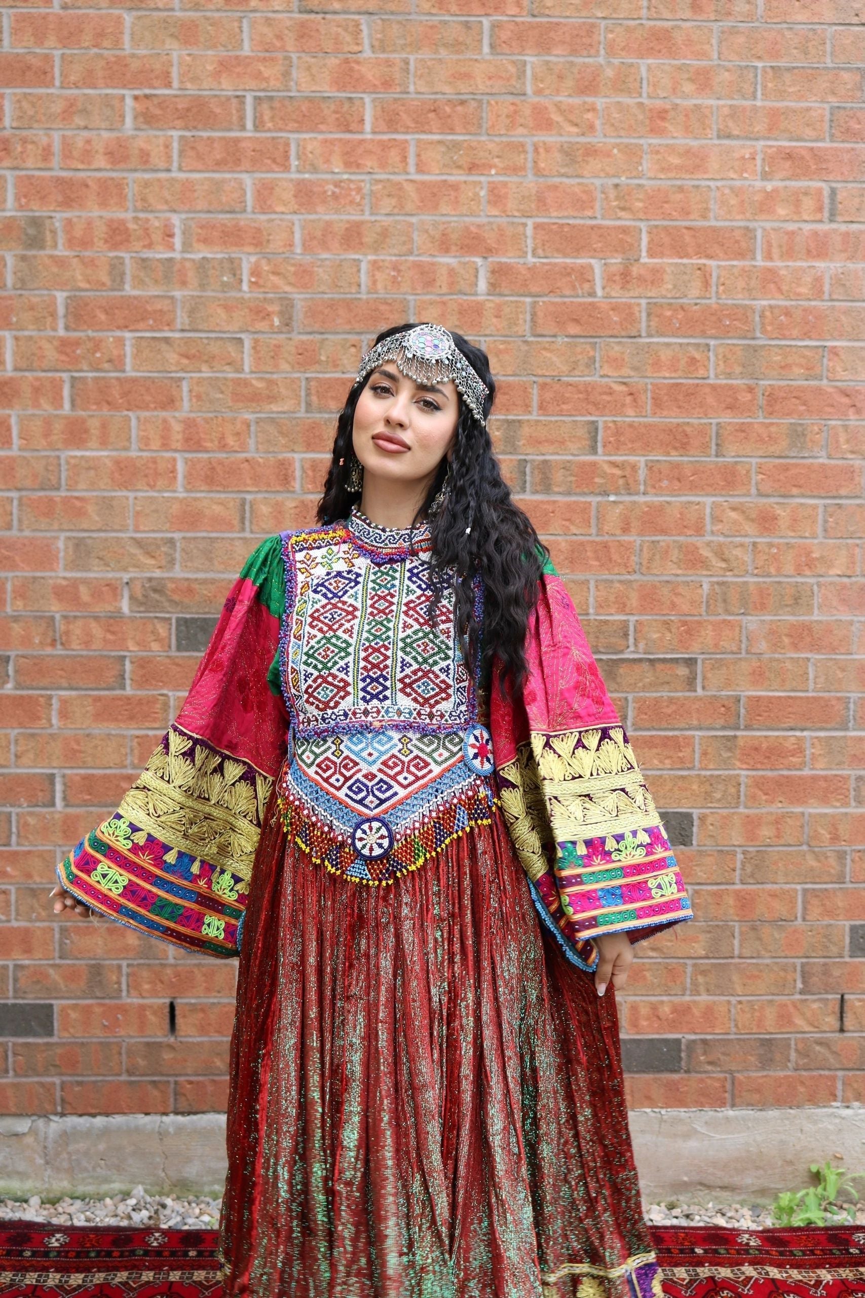 Rabea Afghan Vintage Kuchi Dress