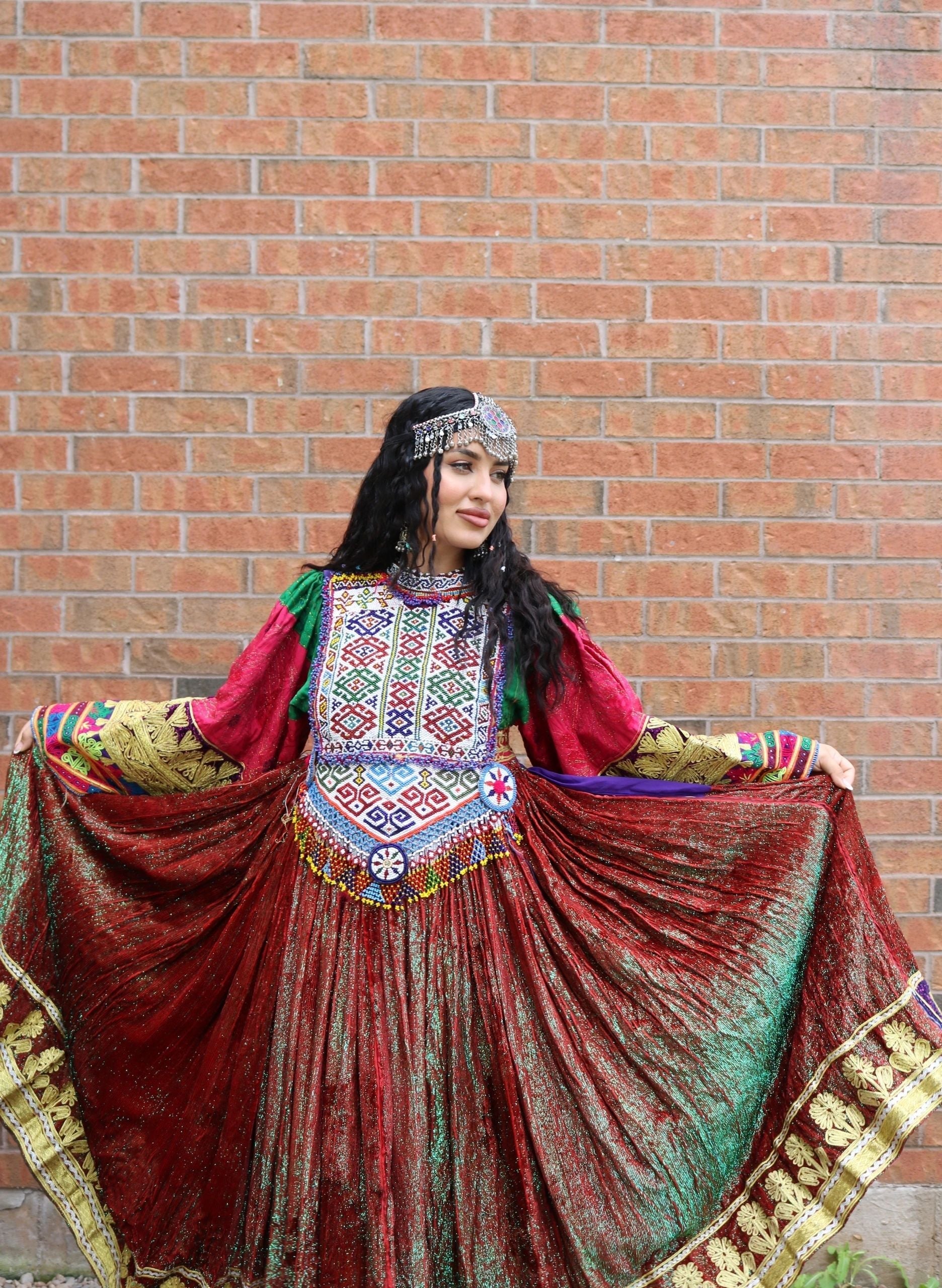 Rabea Afghan Vintage Kuchi Dress