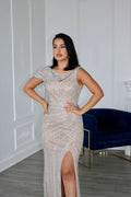 V Neck Mermaid Evening Party Dress