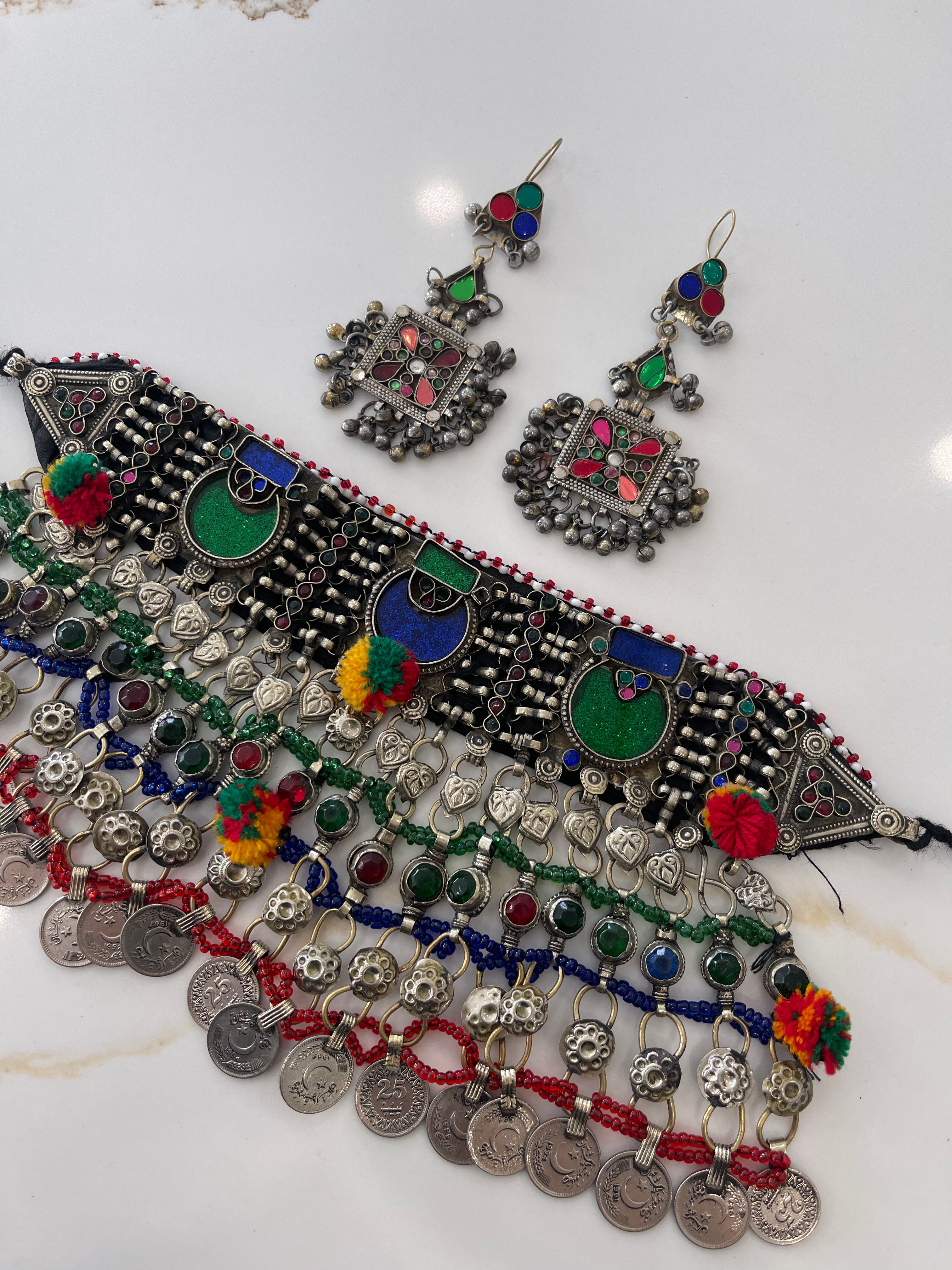 Vintage Kuchi Jewellery Set 16