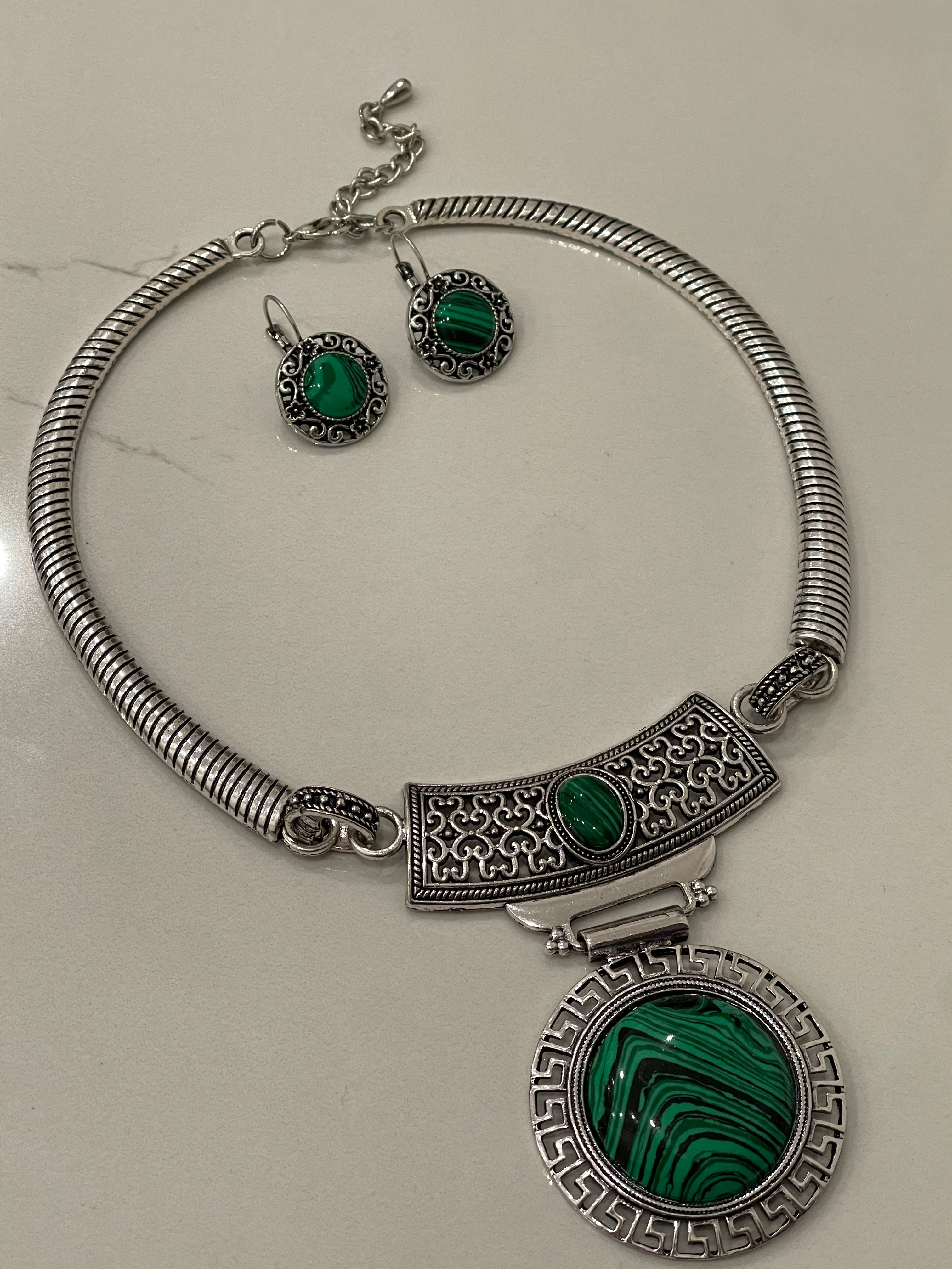 Afghan jewelry set, Afghan kuchi necklace set