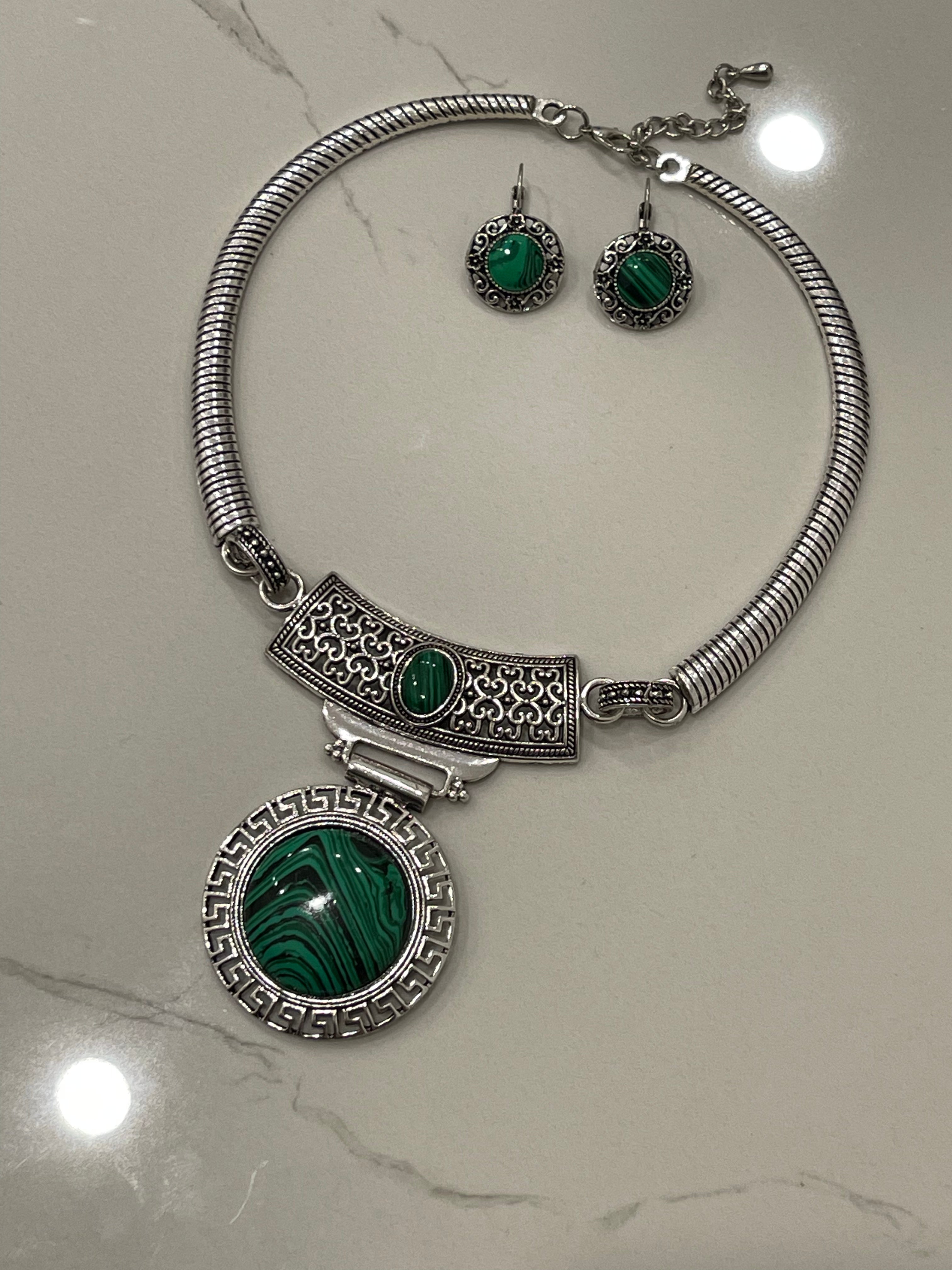Afghan jewelry set, Afghan kuchi necklace set