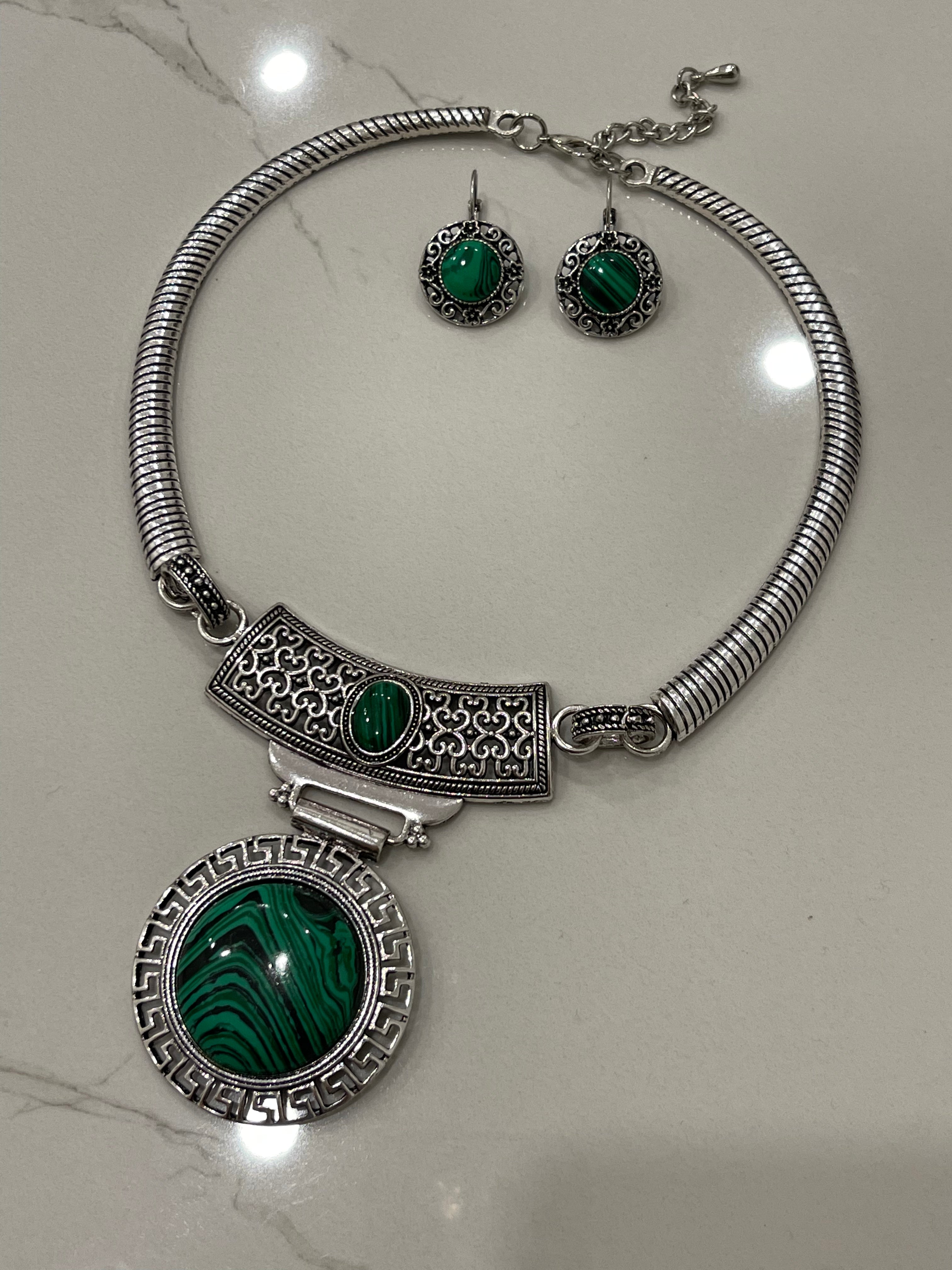 Afghan jewelry set, Afghan kuchi necklace set