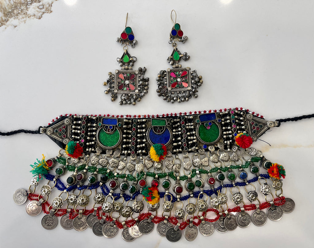 Vintage Kuchi Jewellery Set 16
