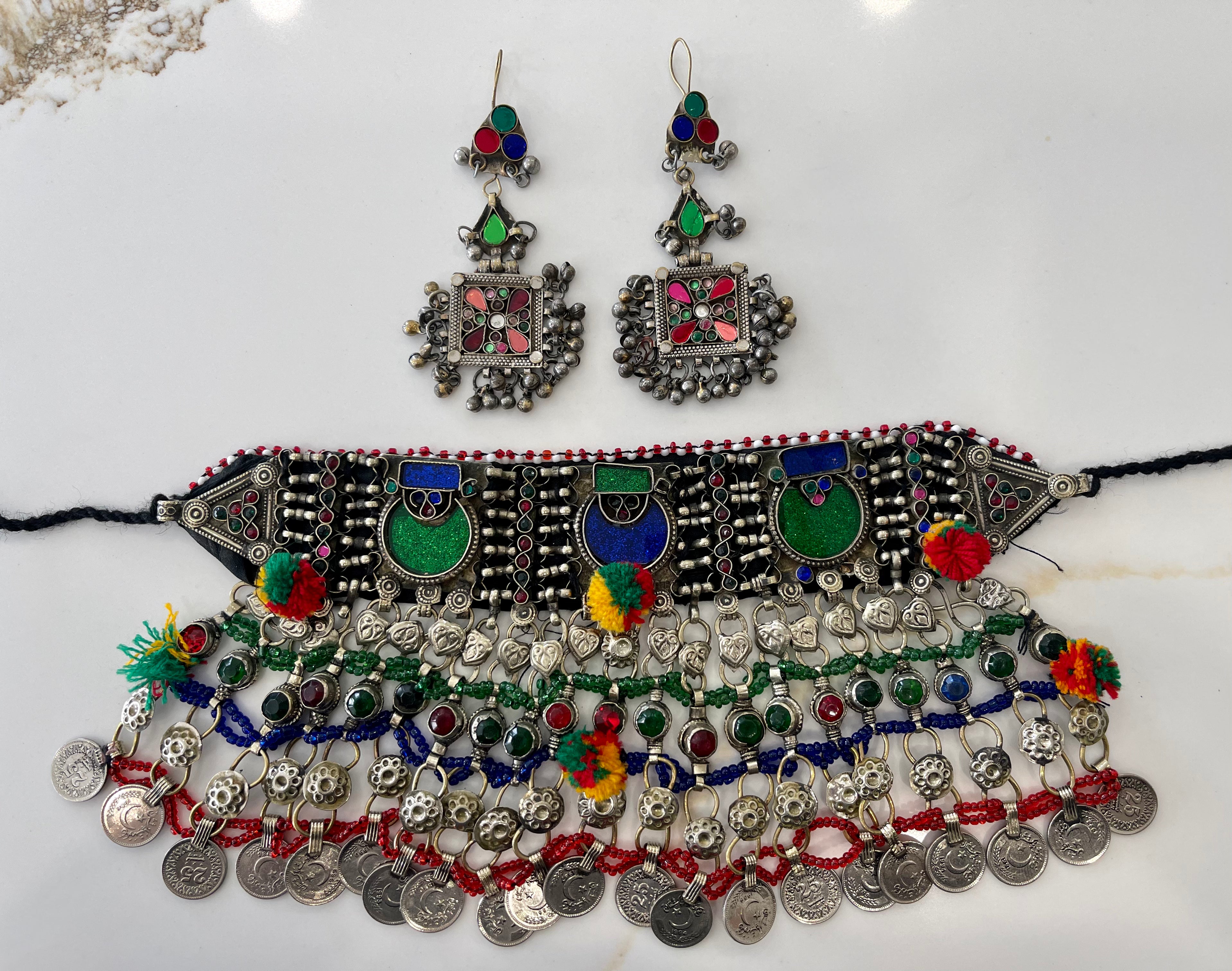 Vintage Kuchi Jewellery Set 16