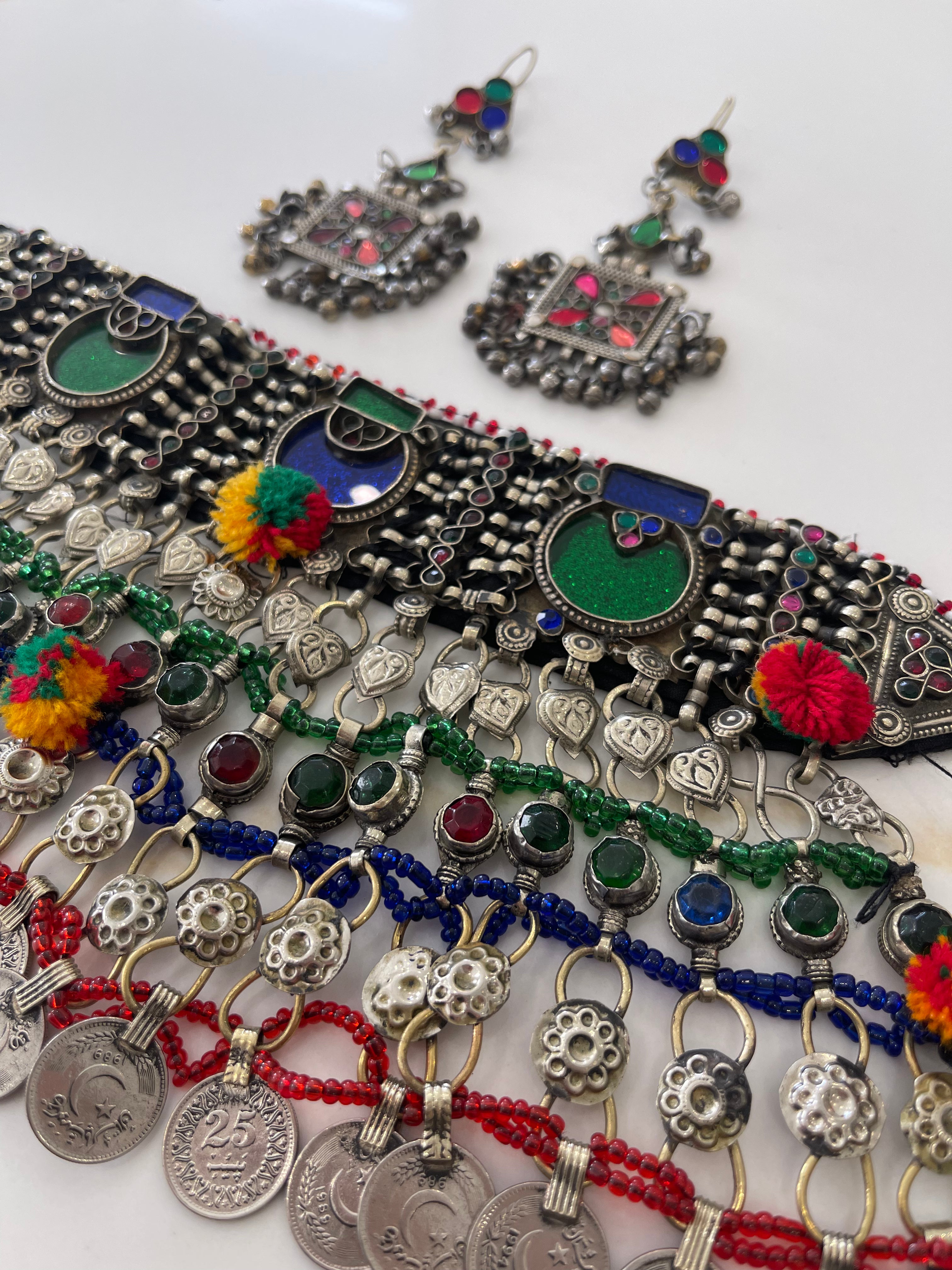 Vintage Kuchi Jewellery Set 16