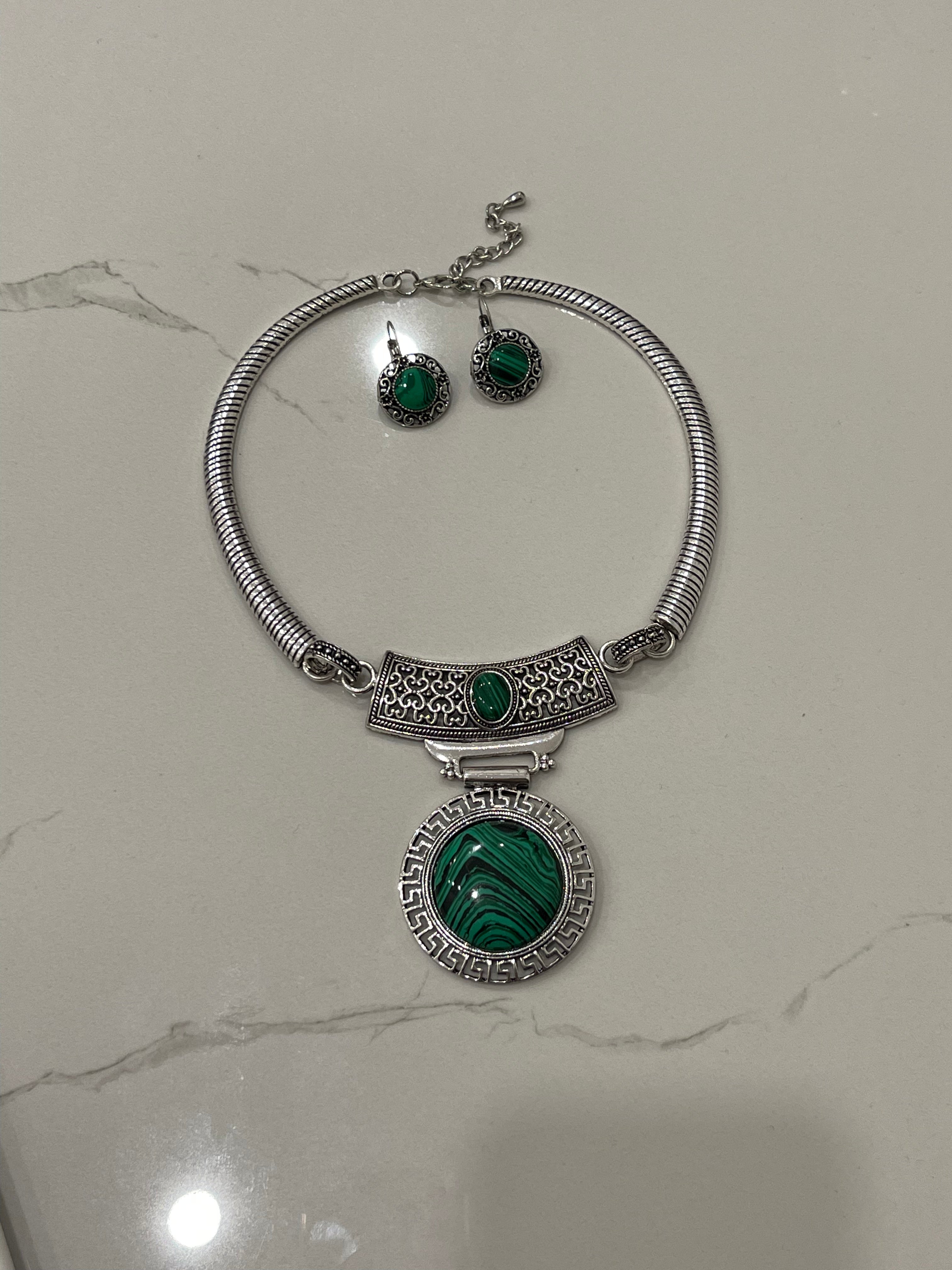 Afghan jewelry set, Afghan kuchi necklace set